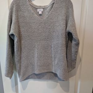Old navy v-neck gray sweater
